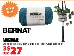 Len's Mill Stores BERNAT MACRAME offer