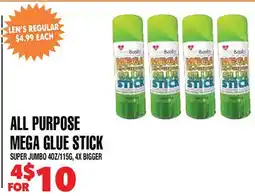 Len's Mill Stores ALL PURPOSE MEGA GLUE STICK offer
