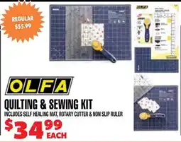 Len's Mill Stores OLFA QUILTING & SEWING KIT offer