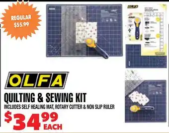 Len's Mill Stores OLFA QUILTING & SEWING KIT offer