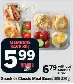 Co-op Snack or Classic Meal Boxes offer