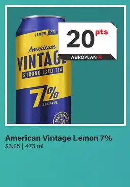 LCBO American Vintage Lemon 7% offer