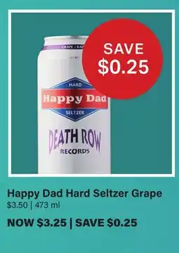 LCBO Happy Dad Hard Seltzer Grape offer