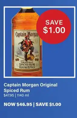 LCBO Captain Morgan Original Spiced Rum offer