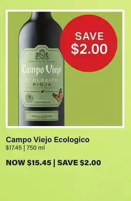 LCBO Campo Viejo Ecologico offer