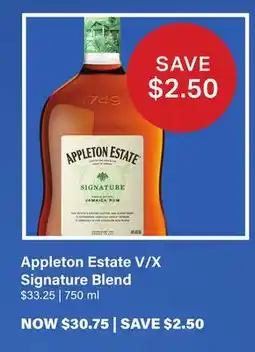 LCBO Appleton Estate V/X Signature Blend offer