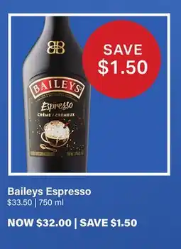 LCBO Baileys Espresso offer