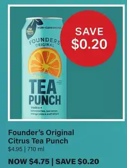 LCBO Founder's Original Citrus Tea Punch offer