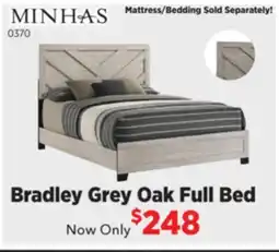 Surplus Furniture Bradley Dusty Grey Oak Full Bed offer