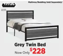 Surplus Furniture Grey Twin Bed offer