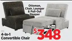 Surplus Furniture 4-In-1 Convertible Chair offer