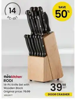 Stokes RODI 14-Pc Knife Set with Wooden Block offer