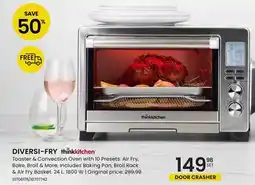 Stokes DIVERSI-FRY Toaster + Convection Oven with 10 Presets offer
