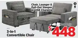 Surplus Furniture 3-In-1 Conversible Chair offer