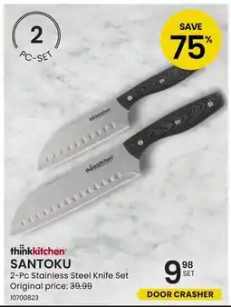 Stokes thinkkitchen SANTOKU 2-Pc Stainless Steel Knife Set offer