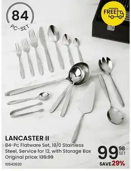 Stokes LANCASTER II 84-Pc Flatware Set offer