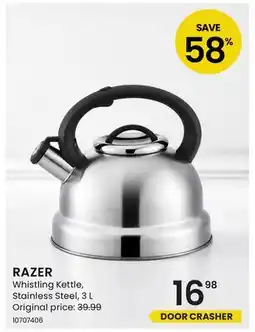 Stokes RAZER Whistling Kettle, Stainless Steel offer