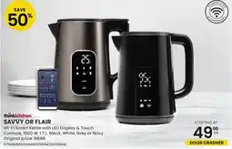 Stokes SAVVY OR FLAIR Wi-Fi Smart Kettle with LED Display & Touch Controls offer