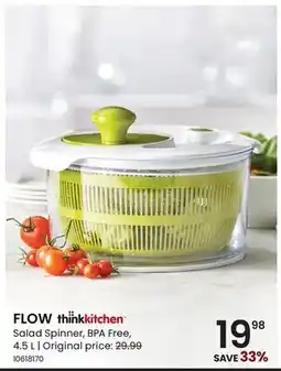 Stokes FLOW thinkkitchen Salad Spinner offer