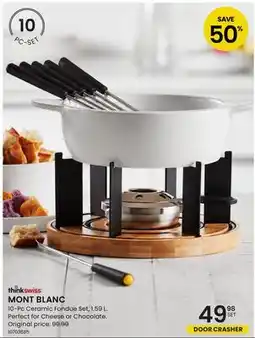 Stokes MONT BLANC 10-PC Ceramic Fondue Set offer