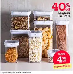 Kitchen Stuff Plus Easylock Acrylic Canister Collection offer