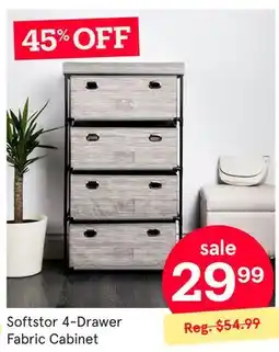 Kitchen Stuff Plus Softstor 4-Drawer Fabric Cabinet offer