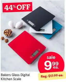 Kitchen Stuff Plus Bakers Glass Digital Kitchen Scale offer