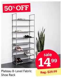 Kitchen Stuff Plus Plateau 8-Level Fabric Shoe Rack offer