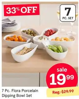 Kitchen Stuff Plus 7 Pc. Flora Porcelain Dipping Bowl Set offer