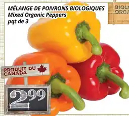 Supermarché PA MÉLANGE DE POIVRONS BIOLOGIQUES | Mixed Organic Peppers offer