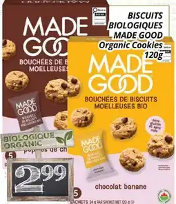 Supermarché PA BISCUITS BIOLOGIQUES MADE GOOD | Organic Cookies offer