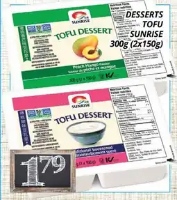 Supermarché PA DESSERTS TOFU SUNRISE offer