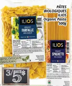 Supermarché PA PÂTES BIOLOGIQUES ILIOS | Organic Pasta offer