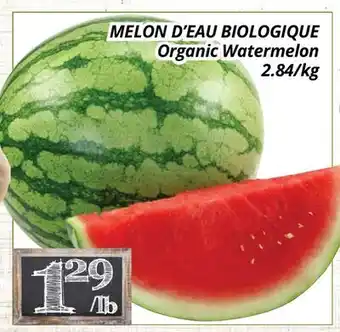Supermarché PA MELON D'EAU BIOLOGIQUE | Organic Watermelon offer