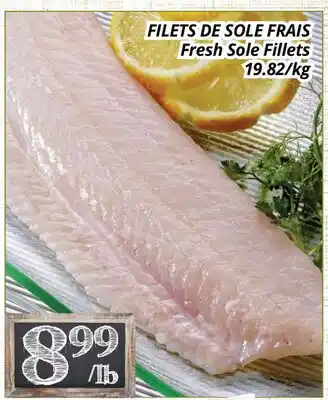 Supermarché PA FILETS DE SOLE FRAIS | Fresh Sole Fillets offer