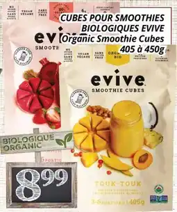 Supermarché PA CUBES POUR SMOOTHIES BIOLOGIQUES EVIVE | Organic Smoothie Cubes offer