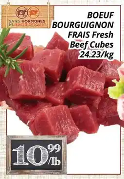 Supermarché PA BOEUF BOURGUIGNON FRAIS | Fresh Beef Cubes offer