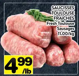 Supermarché PA SAUCISSES TOULOUSE FRAîCHES | Fresh Toulouse Sausages offer