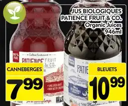 Supermarché PA JUS BIOLOGIQUES PATIENCE FRUIT & CO. | Organic Juices offer