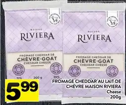 Supermarché PA FROMAGE CHEDDAR AU LAIT DE CHÈVRE MAISON RIVIERA | Cheese offer