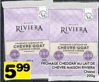 Supermarché PA FROMAGE CHEDDAR AU LAIT DE CHÈVRE MAISON RIVIERA | Cheese offer