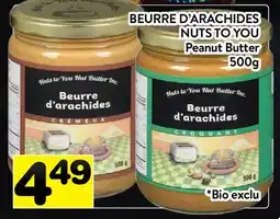 Supermarché PA BEURRE D'ARACHIDES NUTS TO YOU | Peanut Butter offer