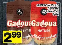 Supermarché PA MUFFINS ANGLAIS GADOUA | English Muffins offer