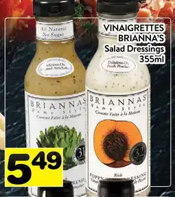 Supermarché PA VINAIGRETTES BRIANNA'S | Salad Dressings offer