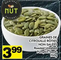 Supermarché PA GRAINES DE CITROUILLE RÔTIES NON-SALÉES | Roasted Unsalted Pumpkin Seeds offer