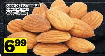 Supermarché PA AMANDES NATURELLES | NATURAL ALMONDS offer