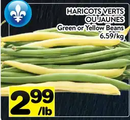 Supermarché PA HARICOTS VERTS OU JAUNES | GREEN OR YELLOW BEANS offer