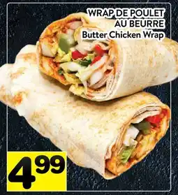 Supermarché PA WRAP DE POULET AU BEURRE | BUTTER CHICKEN WRAP offer