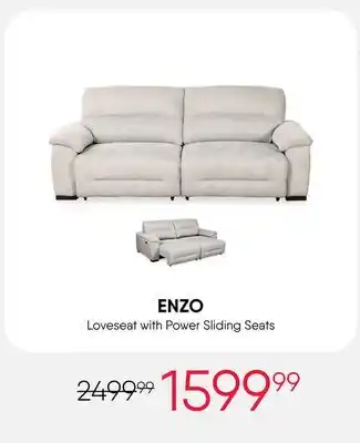 Meubles RD Enzo - Loveseat with Power Sliders offer