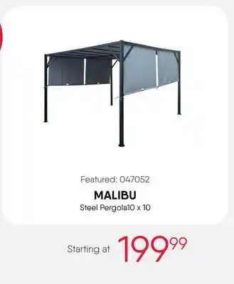 Meubles RD MALIBU Steel Pergola 10 x 10 offer